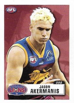 2001 ESP AFL Team & Player Stickers #98 Jason Akermanis Front